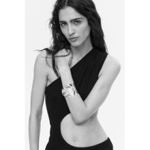 H&M Women Silver Embellished Cuff Bracelet