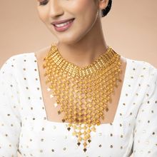 Niscka 24K Gold Plated Long Necklace Haar