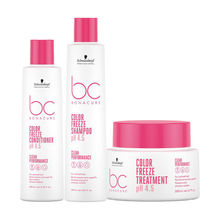 Schwarzkopf Professional Bonacure pH 4.5 Color Freeze Sulfate Free Micellar Shampoo + Conditioner + Mask - For Colored Hair