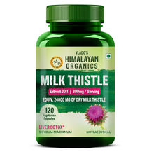 Himalayan Organics Vlado's Milk Thistle Extract 800mg Of Silybum Marianum for Healthy Liver Capsules