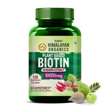 Vlado's Himalayan Organics Plant Based Biotin 10, 000Mcg/Serve- 120 Veg Capsules Veg Capsules