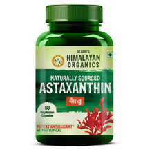 Vlado's Himalayan Organics Naturally Sourced Astaxanthin 4mg Antioxidant Skin,Eye & Energy Capsules