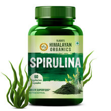 Vlado's Himalayan Organics Spirulina 2000mg Greensuper Food for Weight Management & ImmunityCapsules