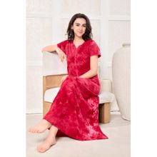 PIU Red Tie & Dye Regular Nightdress
