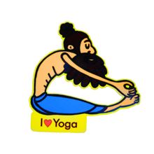 Eco Corner Blue Indian Yogi Magnet
