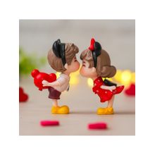 eCraftIndia Romantic Kissing Couple Statue Showpiece Valentine Gift