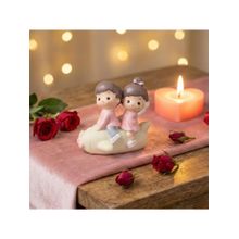 eCraftIndia Romantic Couple on Plane Showpiece Valentine Gift