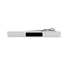 The Tie Hub Brass Tie Bar Black And Silver