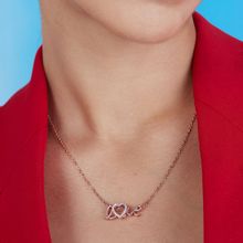 Pipa Bella by Nykaa Fashion CZ Studded Love Pendant Gold Plated Necklace