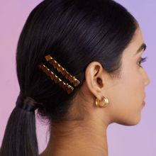 Pipa Bella by Nykaa Fashion Pack of 2 Brown Ombre Hair Clips