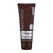 Riyo Herbs Chocolate Face Scrub with Cocoa Butter helps Dark Spots Reduction