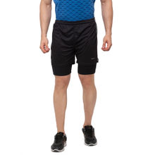 Black Panther Mens Black Shorts with Tights