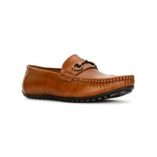 Bata Men Tan Slip-On Formal Shoes