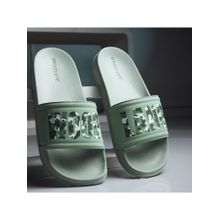 WOODLAND Eva Casual Sage Green Sliders For Men