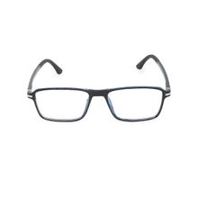 VAST Unisex Rectangle Anti Glare UV Protection Full Frame Spectacles - (Zero Power) (7912)