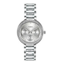 Timex Multifunction Analog Silver Dial Women Watch (Medium)