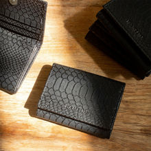 HAMELIN Mega Card Wallet - Black Croc