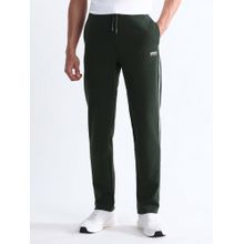 U.S. POLO ASSN. Active Sports Mens Slim Fit Solid Green Track Pant