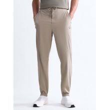 U.S. POLO ASSN. Active Sports Mens Solid Slim Fit Beige Joggers