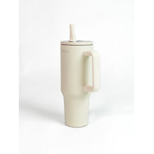 CHKOKKO Cream Stainless Steel Double Wall Vacuum Tumbler (1.2l)