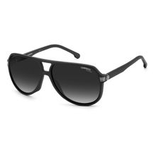 Carrera Sunglasses Grey Shaded Polarized Lens Pilot Sunglass Matte Black Frame