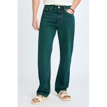 FREAKINS Men'S Green Regular Jeans