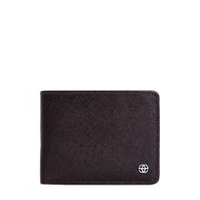 Eske Samuel Two Fold Wallet For Men,7 Card Holders, Brown Saffiano