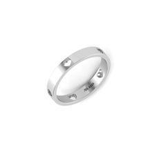 Praavy 925 Sterling Silver Hollow Heart Band Ring (p19r0253)
