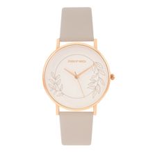 Joker & Witch Heather Love Beige Pu Strap Watch