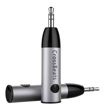 Crossbeats Connect Bluetooth Receiver With 3.5Mm Aux Adapter And Wireless Car Kit (Silver)