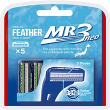 Feather MR3 Neo Triple Blade Cartridge Replacement Pack - 5 Cartridges