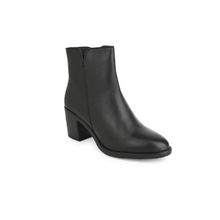 Hydes N Hues HY 224 Leather Casual Black Boots for Women