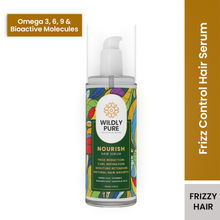 Wildly Pure Nourish Natural Hair Serum For Dry, Frizzy & Curly Hair Rich In Omega 3,9 & 6