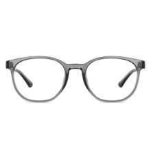 Lenskart Blu Grey Round Large Blue Cut Anti-Glare Zero Power Computer Glasses for Men & Women