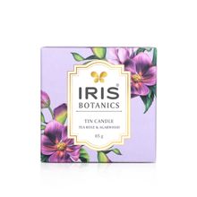 Iris Botanics Tin Candle Fragrance Tea Rose & Agarwood 85g