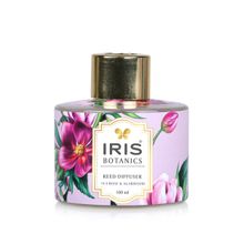 Iris Botanics Reed Diffuser set with 100ml oil and 6N Reed sticks Fragrance Tea Rose & Agarwood