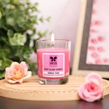 Iris Homefragrances Shot Glass candle Fragrance Damask Rose 40g (Set of 3)