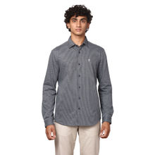 MELVIN JONES Grey Micro Diamond Shirt