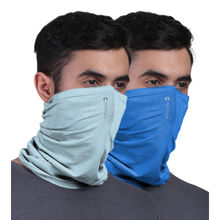 FREECULTR Unisex Plain Bamboo Bandana Anti Microbial Multipurpose Cloth Face Mask (pack Of 2)