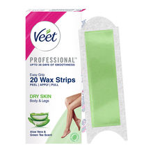 Veet Professional Waxing Strips Kit For Dry Skin
