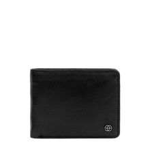 Eske Tilman Two Fold Wallet For Men,7 Card Holders, Black Cosmos