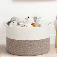 JASMEY HOMES Large Laundry Basket Multi Color