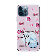 DOOBNOOB Happy Owl Unique 3D Print Back Cover Case For Apple iPhone 12 Pro (Light Peach)