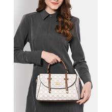 Lavie Women's Mono Beech Flap Satchel Handbag (White) (L)