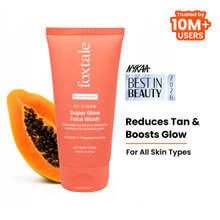 Foxtale Super Glow Face Wash with Papaya Enzyme & Vitamin C for Tan Removal & Glowing Skin