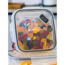 MasterClass Recycled Eco Snap Food Storage Container, Square, 800ml