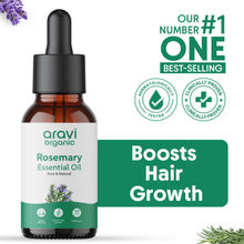 Aravi Organic Rosemary Essential Oil For Hair Growth & Longer Hair - 100% Pure & Natural