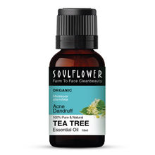 Soulflower Tea Tree Essential Oil For Active Acne & Pimples, Blemishes & Flakes