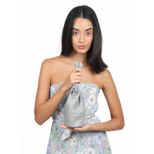 Odette Grey Solid Bucket Bags