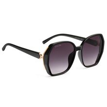 Royal Son Over-sized Uv Protection Women Sunglasses Black Lens - Chiwm00114-c1